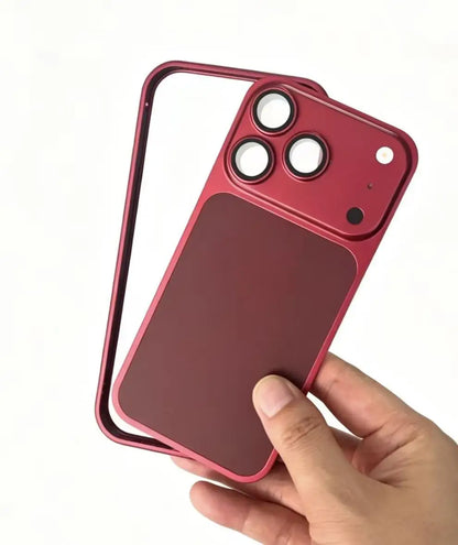 New Metal Alloy Frame Bumper Phone Case for IPhone 17 16 15 14 13 12 Pro Change To 18 Pro Shockproof Protective Border Cover