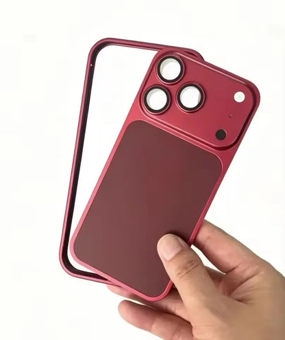 New Metal Alloy Frame Bumper Phone Case for IPhone 17 16 15 14 13 12 Pro Change To 18 Pro Shockproof Protective Border Cover