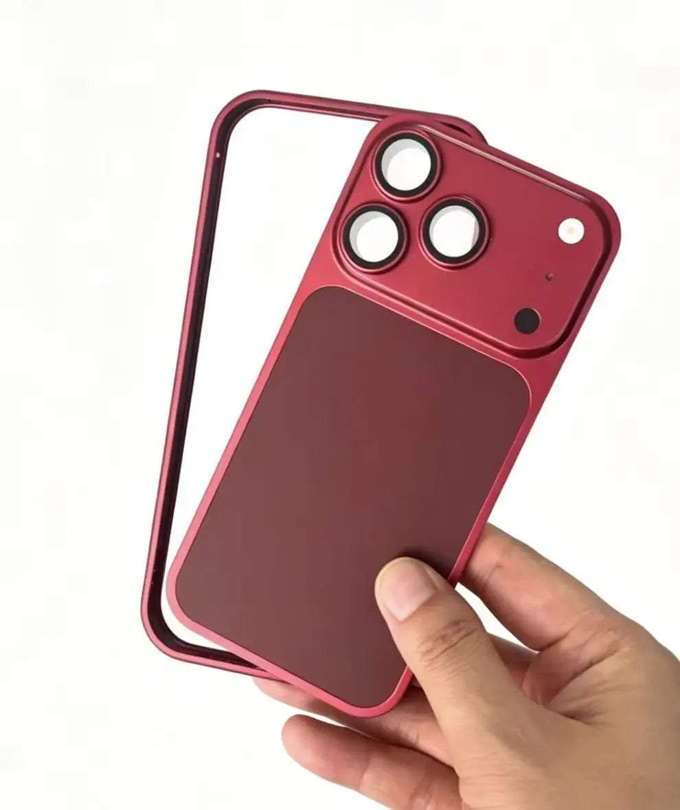 New Metal Alloy Frame Bumper Phone Case for IPhone 17 16 15 14 13 12 Pro Change To 18 Pro Shockproof Protective Border Cover
