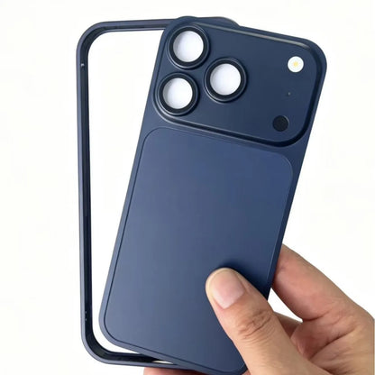 New Metal Alloy Frame Bumper Phone Case for IPhone 17 16 15 14 13 12 Pro Change To 18 Pro Shockproof Protective Border Cover